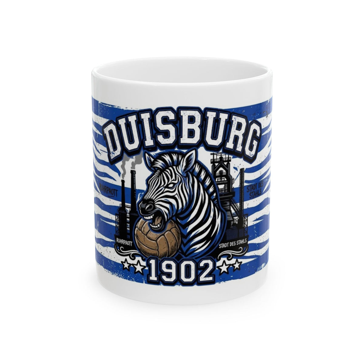 Duisburg 1902 Zebra Keramiktasse