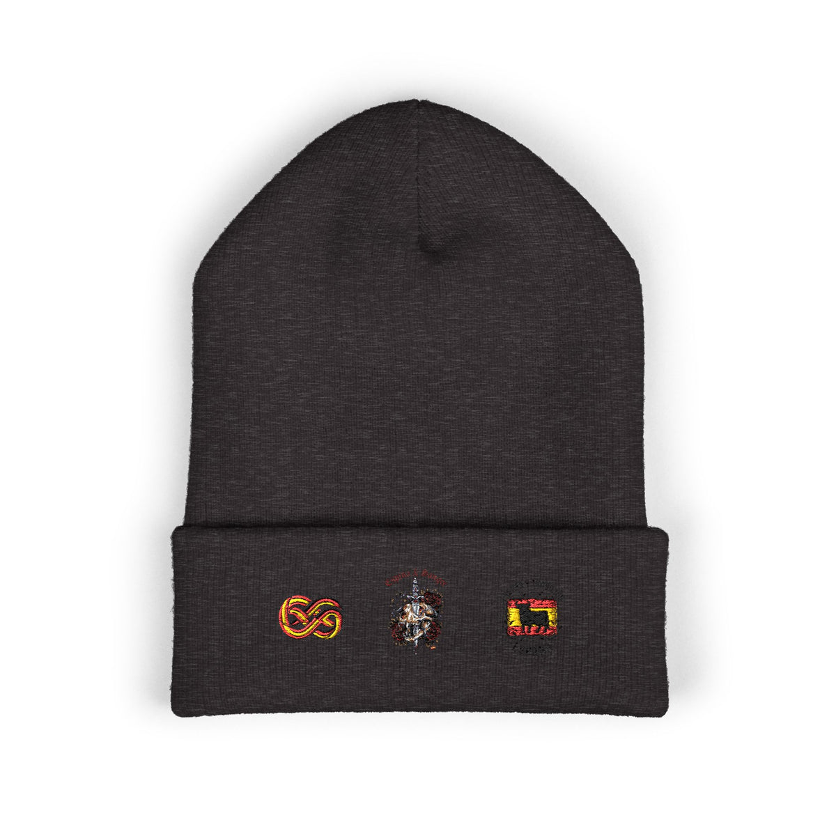 Retro Gaming Stick Beanie – Cuffed Strickmütze oder Black Line Retro Gaming Beanie