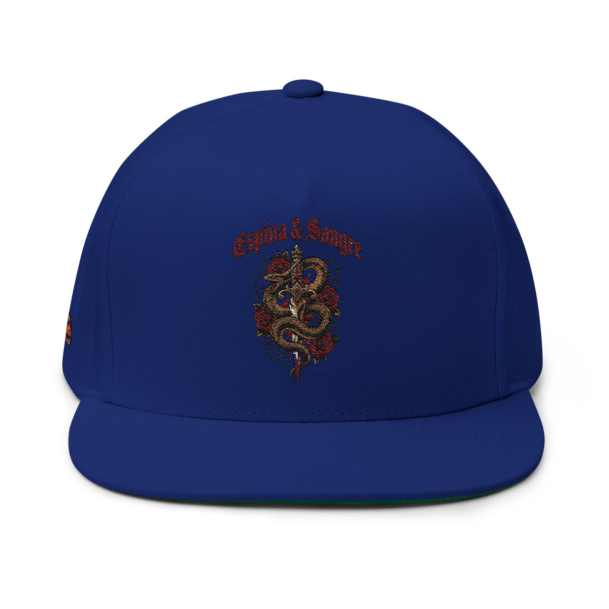 Espina & Sangre Gothic Snapback Cap oder Espina & Sangre Flat Bill Cap – Stickerei