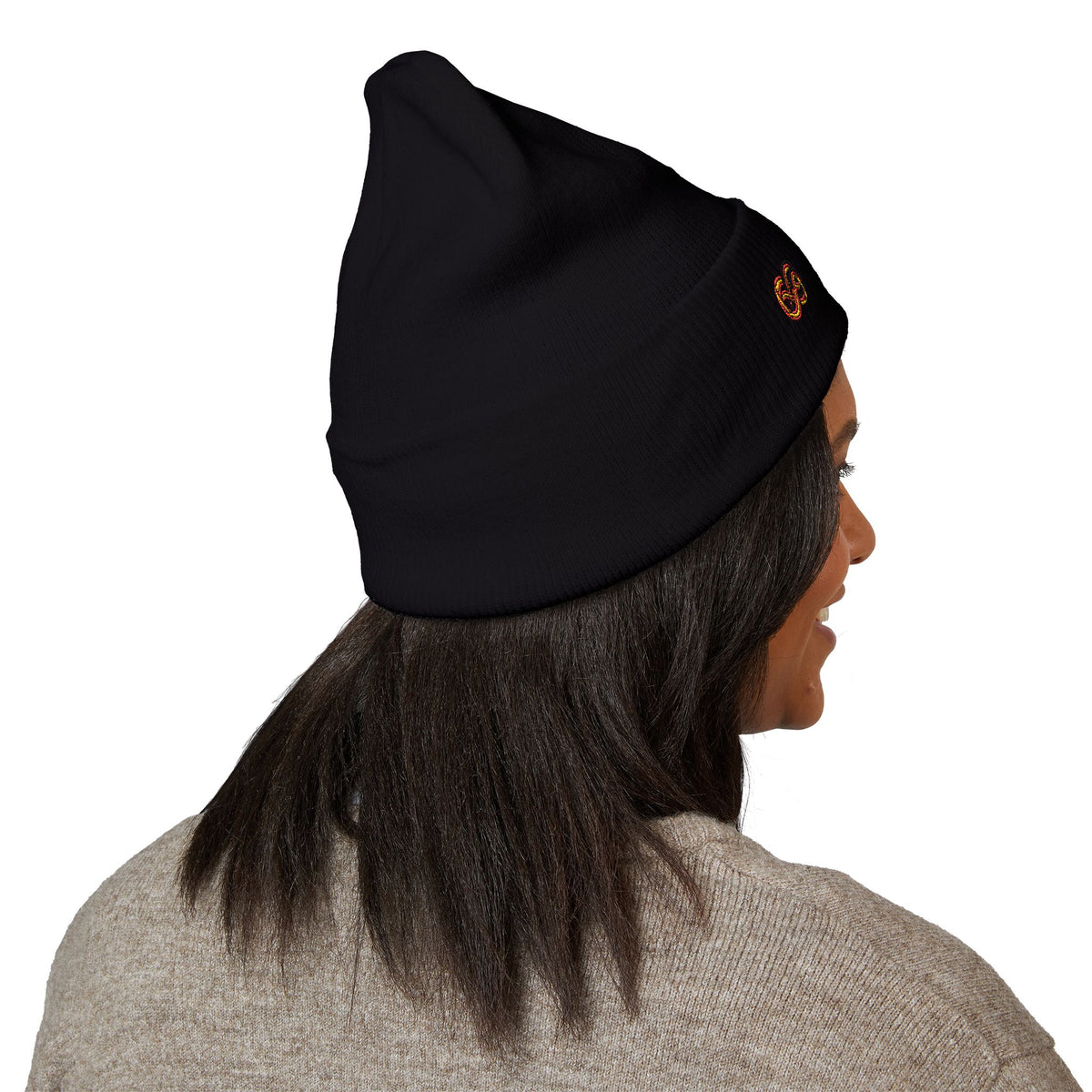 Retro Gaming Stick Beanie – Cuffed Strickmütze oder Black Line Retro Gaming Beanie