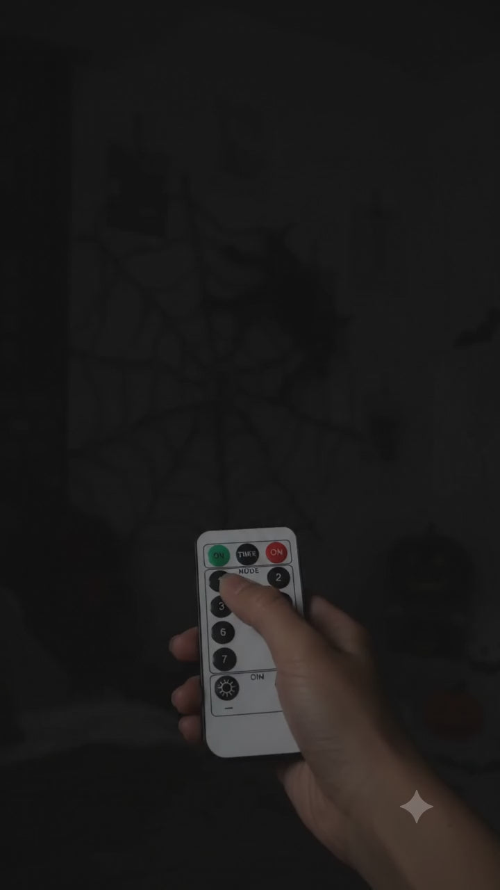 Spinnennetz-LED-Lampe | Die perfekte Halloween-Deko