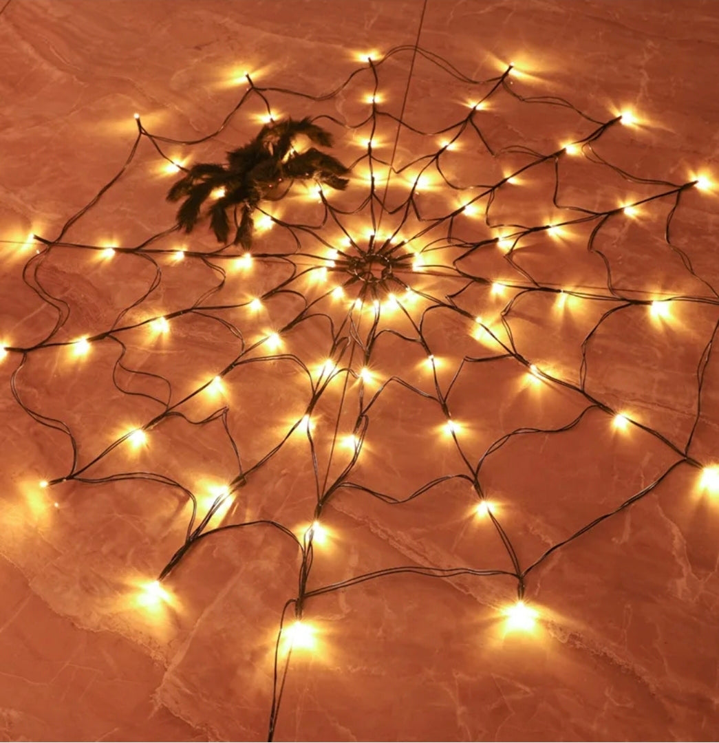 Spinnennetz-LED-Lampe | Die perfekte Halloween-Deko